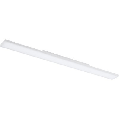 シーリングランプ Eglo Turcona 20W 3000K 暖かい光. 細長い 形状 120×10 cm. モダン スタイル. 鋼 そして プラスチック. 白い そして サテン カラー