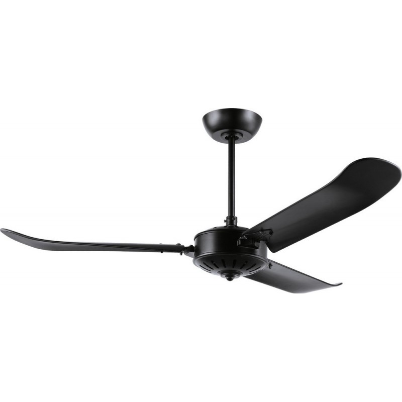 379,95 € Free Shipping | Ceiling fan Eglo Hoi An Ø 137 cm. Aluminum and metal casting. Black and matt black Color