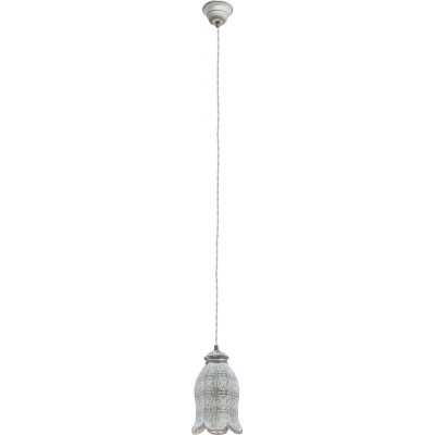 Lâmpada pendurada Eglo Talbot 1 60W Ø 16 cm. Aço. Cor cinza