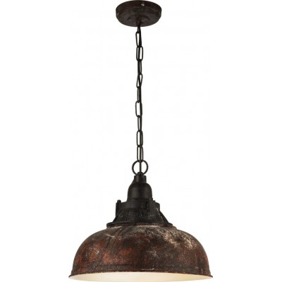 吊灯 Eglo Grantham 1 60W 锥 形状 Ø 37 cm. 客厅 和 饭厅. 复古的 和 优质的 风格. 钢. 浅褐色的, 棕色的 和 仿古棕色 颜色