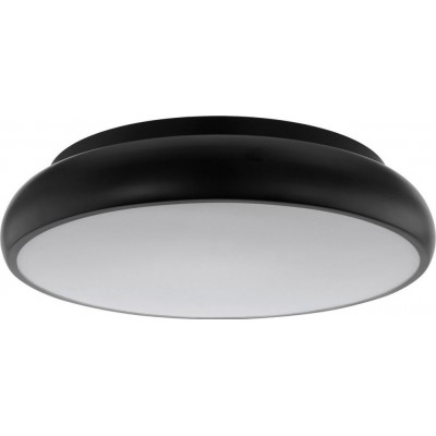 Luz de teto interna Eglo Riodeva C Forma Cilíndrica Ø 44 cm. Luz de teto Sala de jantar, quarto e escritório. Estilo moderno. Aço e Plástico. Cor branco e preto