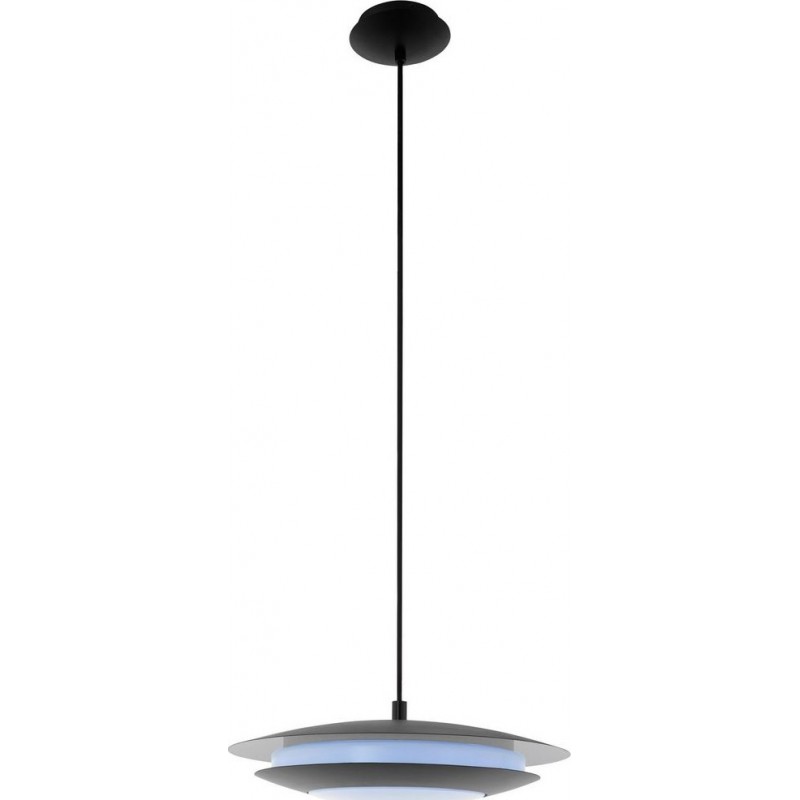 149,95 € Free Shipping | Hanging lamp Eglo Moneva C Round Shape Ø 40 cm. Living room, kitchen and dining room. Modern and design Style. Steel and plastic. White and black Color