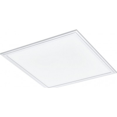 Painel de LED Eglo Salobrena C LED Forma Quadrado 45×45 cm. Luz de teto Cozinha, banheiro e escritório. Estilo moderno. Alumínio e Plástico. Cor branco