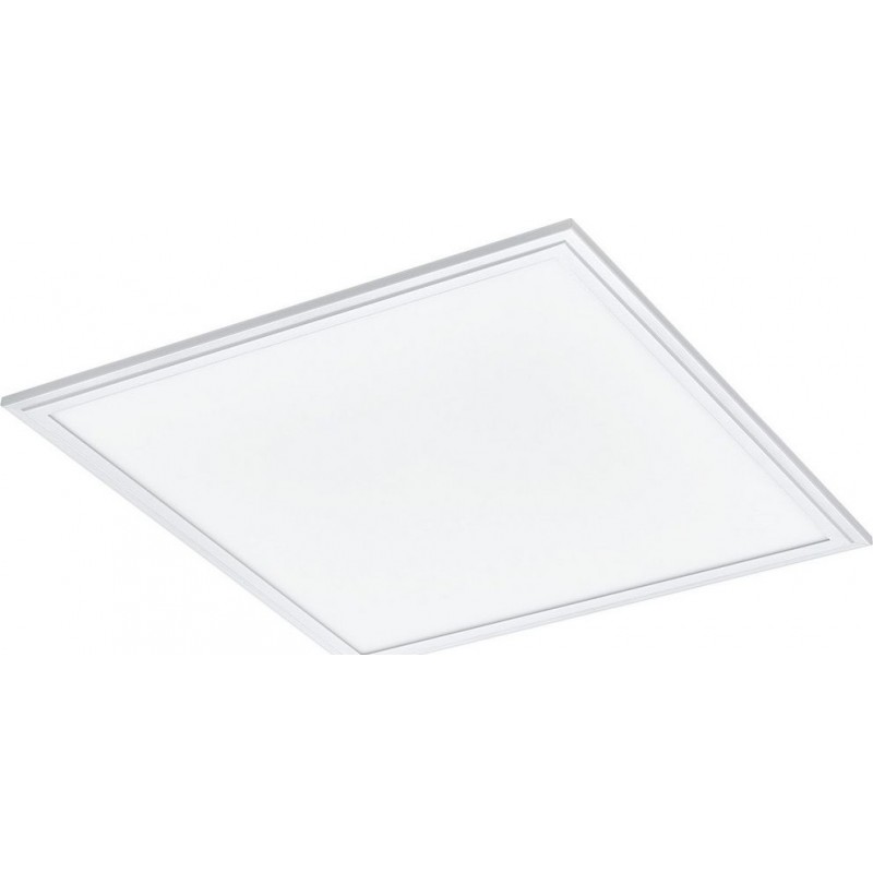 139,95 € 免费送货 | LED面板 Eglo Salobrena C LED 正方形 形状 45×45 cm. 天花灯 厨房, 浴室 和 办公室. 现代的 风格. 铝 和 塑料. 白色的 颜色