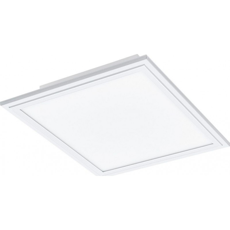 102,95 € Free Shipping | LED panel Eglo Salobrena A LED Square Shape 30×30 cm. Ceiling light Kitchen, bathroom and office. Modern Style. Aluminum and Plastic. White Color