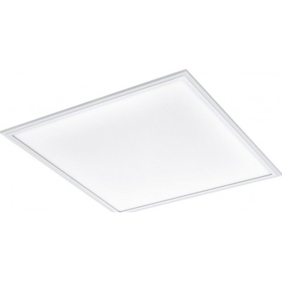 191,95 € Free Shipping | Indoor spotlight Eglo Salobrena A Square Shape 60×60 cm. Ceiling light Kitchen, bathroom and office. Modern Style. Aluminum and plastic. White Color