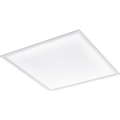 Painel de LED Eglo Salobrena A LED Forma Quadrado 60×60 cm. Luz de teto Cozinha, banheiro e escritório. Estilo moderno. Alumínio e Plástico. Cor branco
