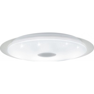 159,95 € Free Shipping | Indoor spotlight Eglo Moratica A 2700K Very warm light. Spherical Shape Ø 57 cm. Ceiling light Living room, dining room and bedroom. Modern and classic Style. Steel, plastic and paper. White and silver Color