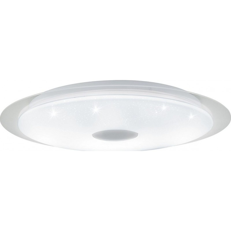 159,95 € Envio grátis | Luz de teto interna Eglo Moratica A 2700K Luz muito quente. Forma Esférica Ø 57 cm. Sala de estar, sala de jantar e quarto. Estilo moderno e clássico. Aço, Plástico e Papel. Cor branco e prata