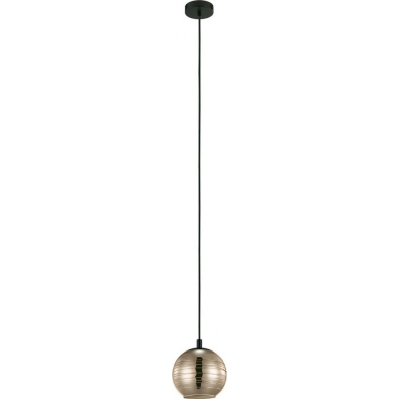 75,95 € 免费送货 | 吊灯 Eglo Stars of Light Lemorieta 球形 形状 Ø 18 cm. 客厅 和 饭厅. 现代的 和 设计 风格. 钢. 金的 和 黑色的 颜色