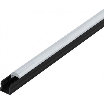 Accesorios de iluminación Eglo Surface Profile 3 100×2 cm. Perfilería de superficie para iluminación Aluminio y Plástico. Color negro