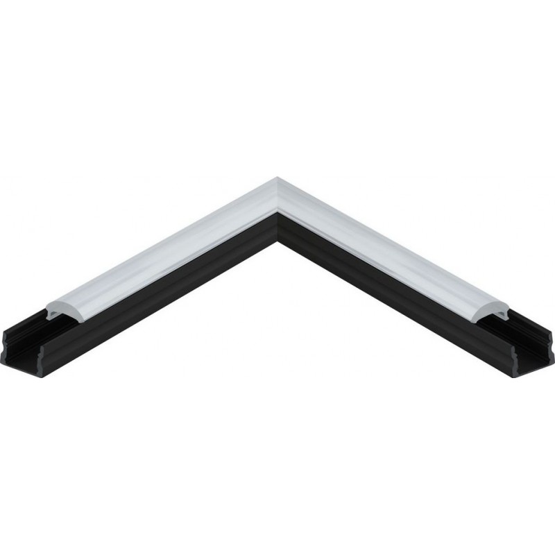 9,95 € Free Shipping | Decorative lighting Eglo Surface Profile 3 11 cm. Surface profiles for lighting Aluminum. Black Color