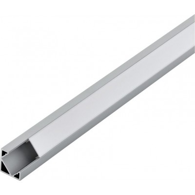 Accesorios de iluminación Eglo Corner Profile 2 100×2 cm. Perfilería para iluminación Aluminio y Plástico. Color aluminio, blanco y plata