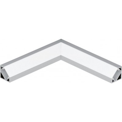8,95 € Free Shipping | Decorative lighting Eglo Corner Profile 2 11 cm. Profiles for lighting Aluminum. Aluminum and silver Color