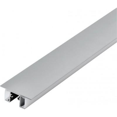 Accesorios de iluminación Eglo Surface Profile 4 100×5 cm. Perfilería de superficie para iluminación Aluminio y Plástico. Color aluminio, plata y satinado