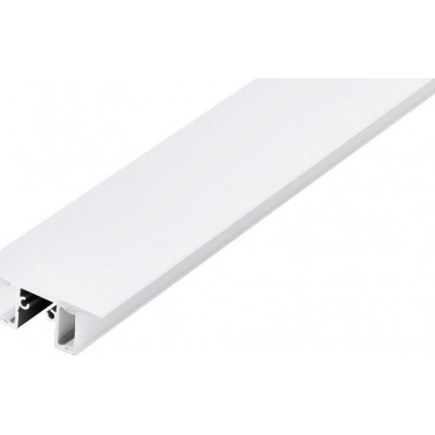 Accesorios de iluminación Eglo Surface Profile 4 100×5 cm. Perfilería de superficie para iluminación Aluminio y Plástico. Color blanco y satinado