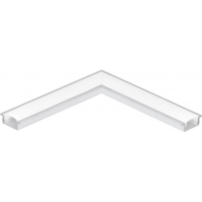 6,95 € Free Shipping | Decorative lighting Eglo Recessed Profile 1 11 cm. Recessed profiles for lighting Aluminum. White Color