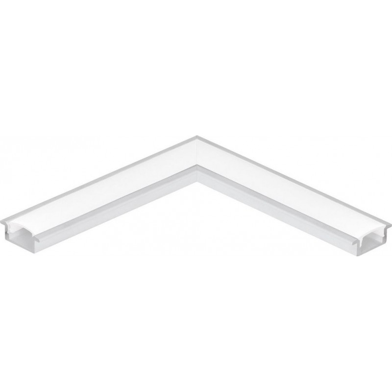 8,95 € Free Shipping | Lighting fixtures Eglo Recessed Profile 1 11 cm. Recessed profiles for lighting Aluminum. White Color