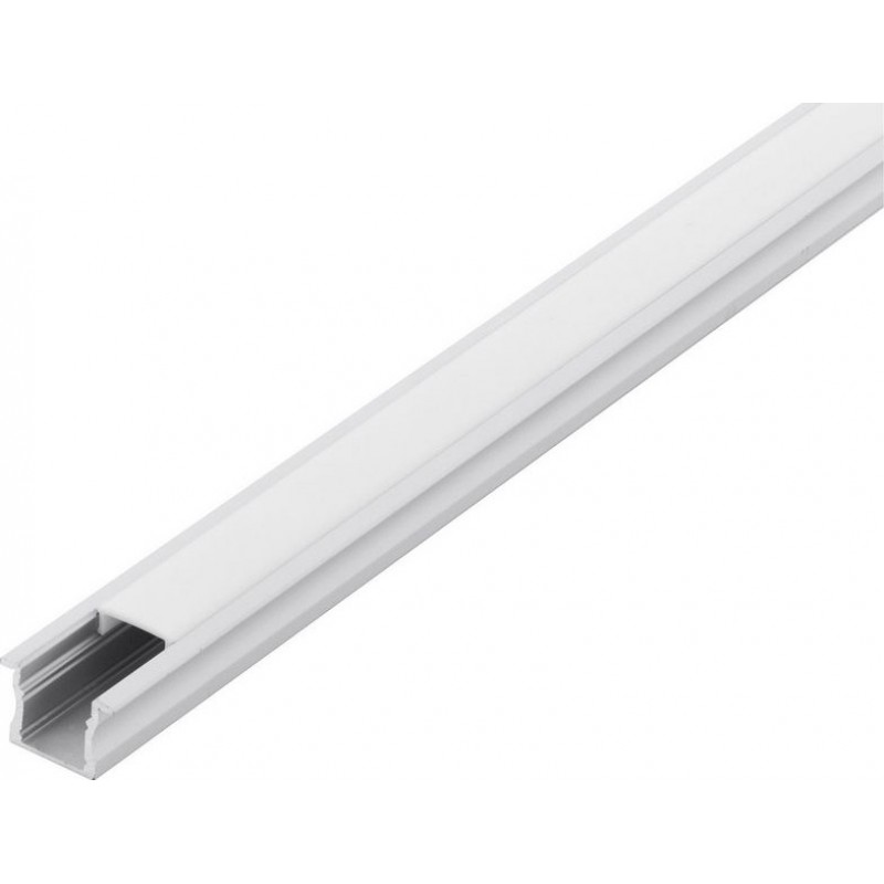 39,95 € 送料無料 | 照明器具 Eglo Recessed Profile 2 200×2 cm. 照明用の凹型プロファイル アルミニウム そして プラスチック. 白い カラー
