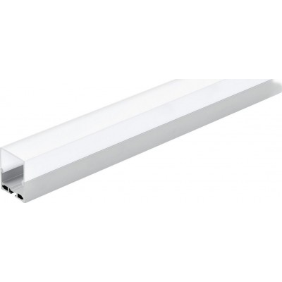 Apparecchi di illuminazione Eglo Surface Profile 6 100×5 cm. Profili di superficie per l'illuminazione Alluminio e Plastica. Colore alluminio, bianca e argento