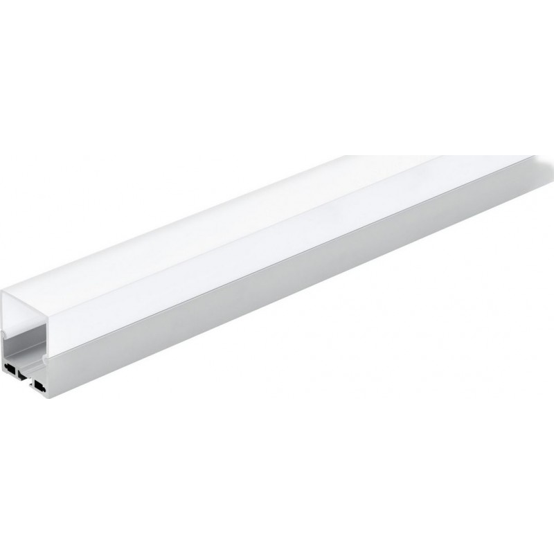 41,95 € 免费送货 | 照明灯具 Eglo Surface Profile 6 100×5 cm. 照明表面轮廓 铝 和 塑料. 铝, 白色的 和 银 颜色