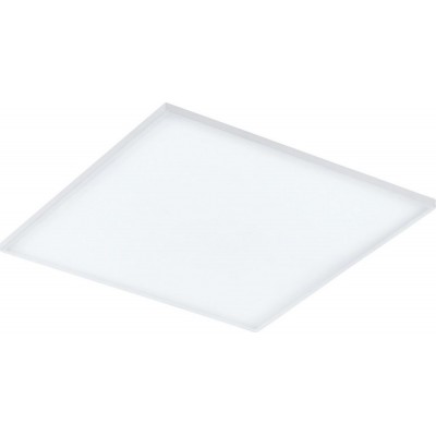 214,95 € Free Shipping | LED panel Eglo Turcona LED Square Shape 60×60 cm. Ceiling light Living room, dining room and bedroom. Modern Style. Steel and Plastic. White and satin Color