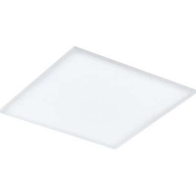 204,95 € Envio grátis | Painel de LED Eglo Turcona LED 60×60 cm. Luz de teto Aço e plástico. Cor branco e cetim