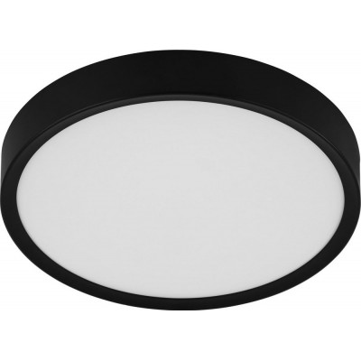 41,95 € Free Shipping | Indoor spotlight Eglo Musurita Round Shape Ø 34 cm. Ceiling light Living room, dining room and bedroom. Modern Style. Steel and plastic. White and black Color