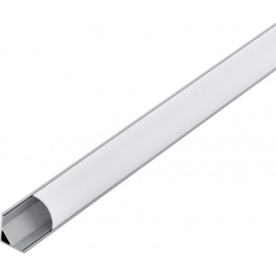 Accesorios de iluminación Eglo Corner Profile 1 200×2 cm. Perfilería para iluminación Aluminio y Plástico. Color aluminio, blanco y plata