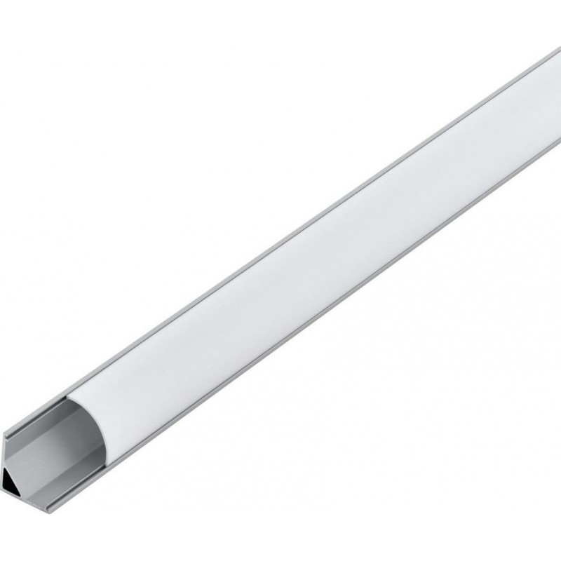 29,95 € 送料無料 | 照明器具 Eglo Corner Profile 1 200×2 cm. 照明のプロファイル アルミニウム そして プラスチック. アルミニウム, 白い そして 銀 カラー