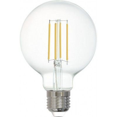 15,95 € Free Shipping | Remote control LED bulb Eglo 6W E27 LED G80 2700K Very warm light. Spherical Shape Ø 8 cm