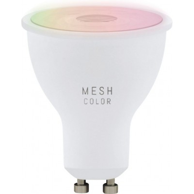 17,95 € Free Shipping | Remote control LED bulb Eglo 5W GU10 LED 2700K Very warm light. Conical Shape Ø 5 cm