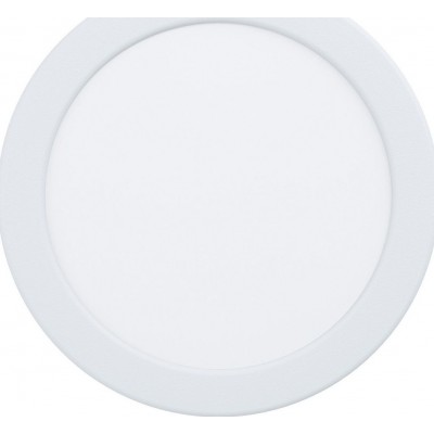 17,95 € Free Shipping | Recessed lighting Eglo Fueva 5 Round Shape Ø 16 cm. Living room, kitchen and bathroom. Modern Style. Steel and plastic. White Color