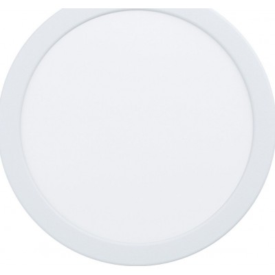 22,95 € Free Shipping | Recessed lighting Eglo Fueva 5 Round Shape Ø 21 cm. Living room, kitchen and bathroom. Modern Style. Steel and plastic. White Color