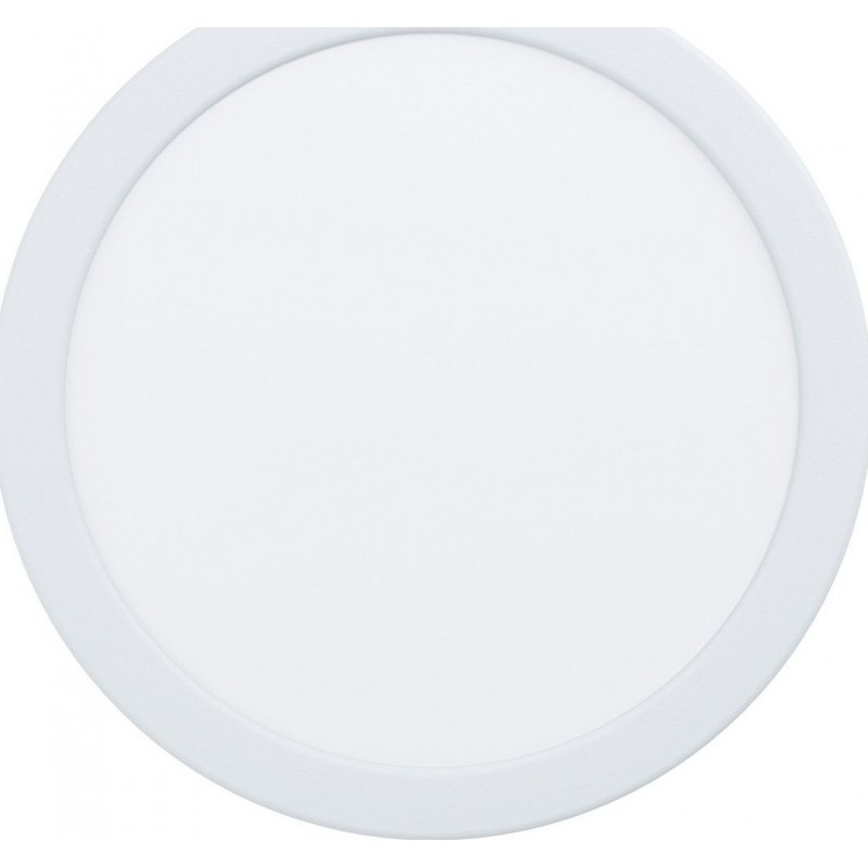 18,95 € Free Shipping | Recessed lighting Eglo Fueva 5 Round Shape Ø 21 cm. Living room, kitchen and bathroom. Modern Style. Steel and plastic. White Color