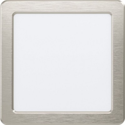 Illuminazione da incasso Eglo Fueva 5 Forma Quadrata 17×17 cm. Soggiorno, cucina e bagno. Stile sofisticato. Acciaio e Plastica. Colore bianca, nichel e nichel opaco