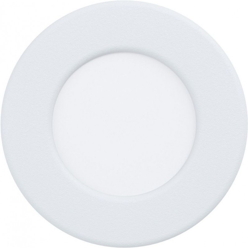 12,95 € Envio grátis | Luminária embutida Eglo Fueva 5 Ø 8 cm. Aço e plástico. Cor branco