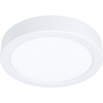 Indoor ceiling light Eglo Fueva 5 Round Shape Ø 16 cm. Kitchen, bathroom and stairs. Modern Style. Steel and plastic. White Color