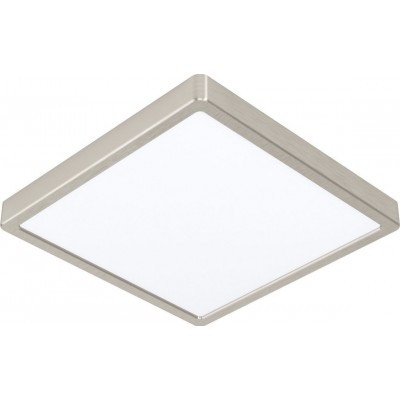 室内顶灯 Eglo Fueva 5 正方形 形状 29×29 cm. 厨房, 大堂设施 和 浴室. 现代的 风格. 钢 和 塑料. 白色的, 镍 和 亚光镍 颜色