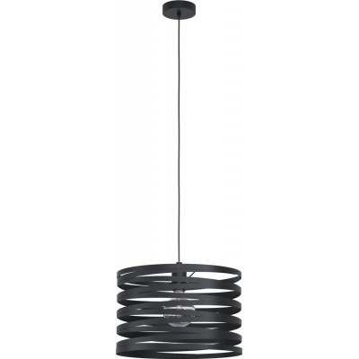 94,95 € Free Shipping | Hanging lamp Eglo Cremella Ø 37 cm. Steel. Black Color