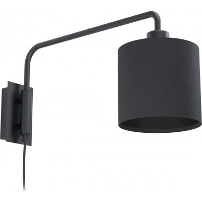 78,95 € Spedizione Gratuita | Lampada da parete per interni Eglo Staiti 1 24×16 cm. Acciaio e tessile. Colore nero