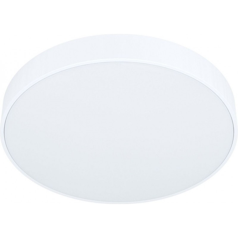67,95 € Free Shipping | Indoor ceiling light Eglo Zubieta A 2700K Very warm light. Round Shape Ø 30 cm. Kitchen, lobby and bathroom. Classic Style. Steel and Plastic. White Color
