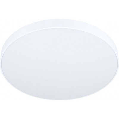 107,95 € Free Shipping | Indoor ceiling light Eglo Zubieta A 2700K Very warm light. Round Shape Ø 45 cm. Kitchen, lobby and bathroom. Classic Style. Steel and Plastic. White Color