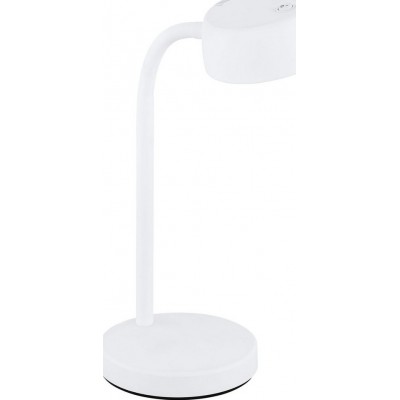 Lâmpada de mesa Eglo Cabales Ø 14 cm. Plástico. Cor branco