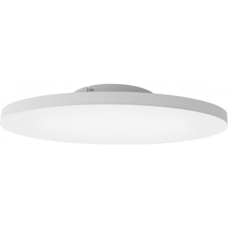 259,95 € 免费送货 | 室内顶灯 Eglo Turcona C 圆形的 形状 Ø 60 cm. 天花灯 厨房 和 浴室. 现代的 风格. 钢, 铝 和 塑料. 白色的 颜色