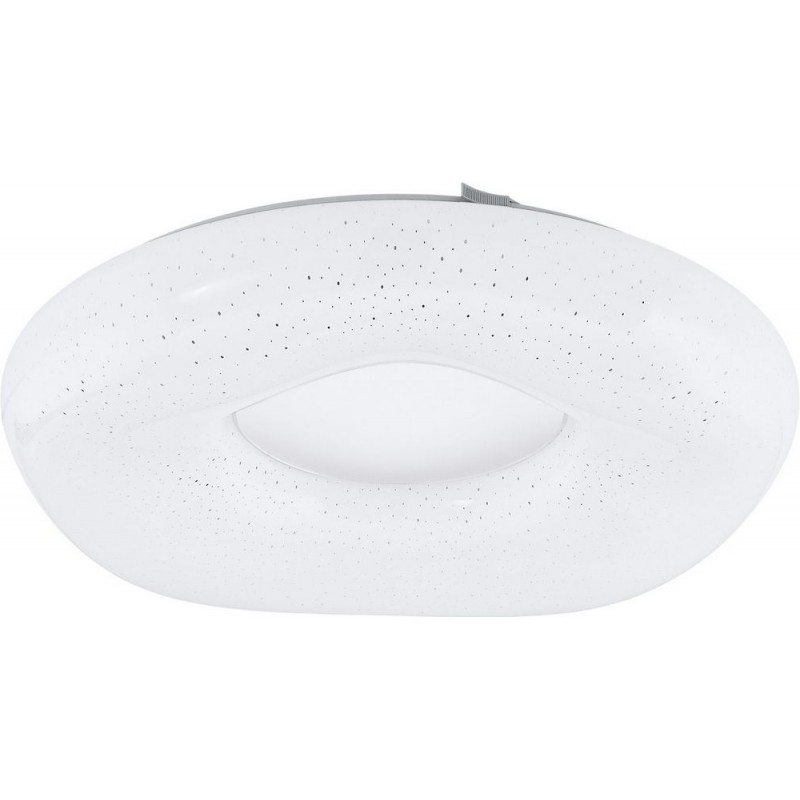 94,95 € 免费送货 | 室内顶灯 Eglo Zamudilo 球形 形状 Ø 40 cm. 天花灯 厨房 和 浴室. 现代的 风格. 钢 和 塑料. 白色的 和 银 颜色