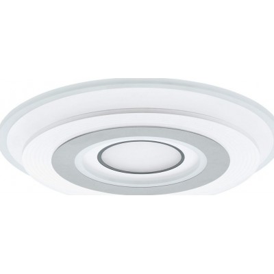 217,95 € Free Shipping | Indoor ceiling light Eglo Reducta 2 Round Shape Ø 49 cm. Kitchen, lobby and bathroom. Modern Style. Plastic. White Color