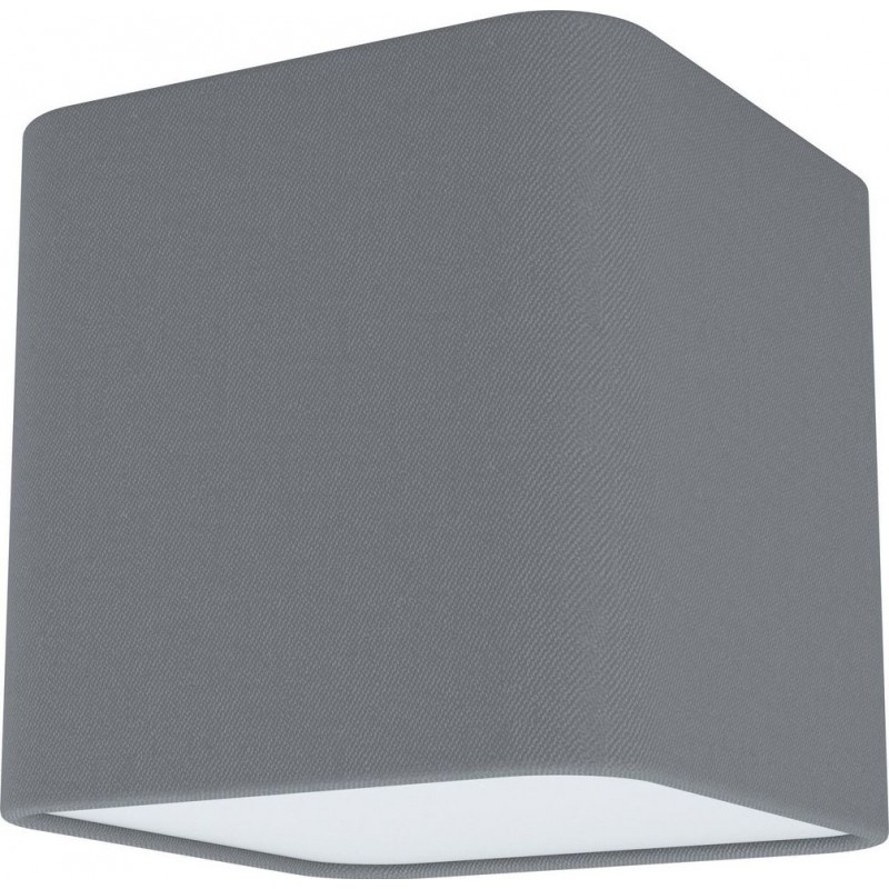 29,95 € Kostenloser Versand | Deckenlampe Eglo Posaderra Kubische Gestalten 15×14 cm. Deckenleuchte Wohnzimmer, esszimmer und schlafzimmer. Modern Stil. Stahl, Plastik und Textil. Weiß und grau Farbe