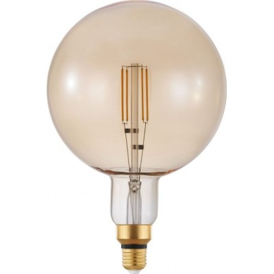 33,95 € Free Shipping | LED light bulb Eglo 4W E27 LED G200 2200K Very warm light. Spherical Shape Ø 20 cm