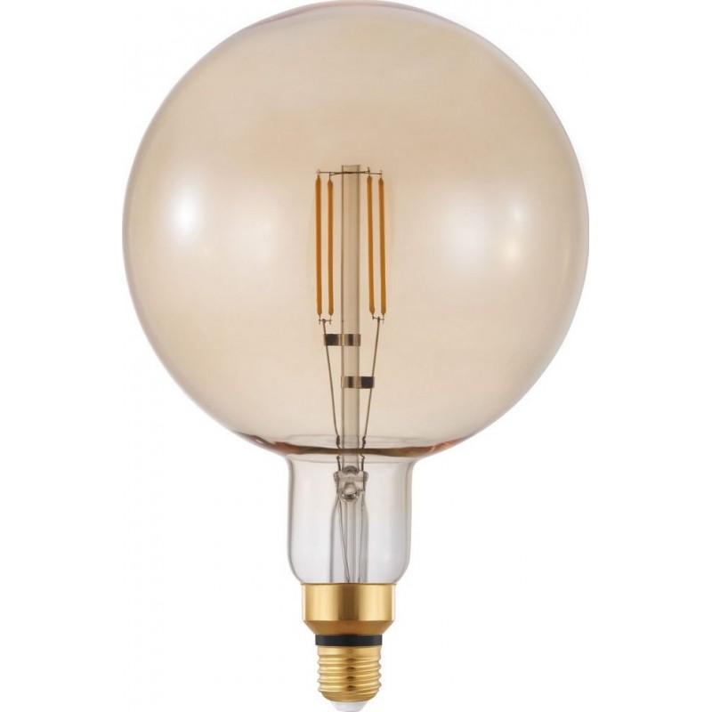 34,95 € Free Shipping | LED light bulb Eglo 4W E27 LED G200 2200K Very warm light. Spherical Shape Ø 20 cm